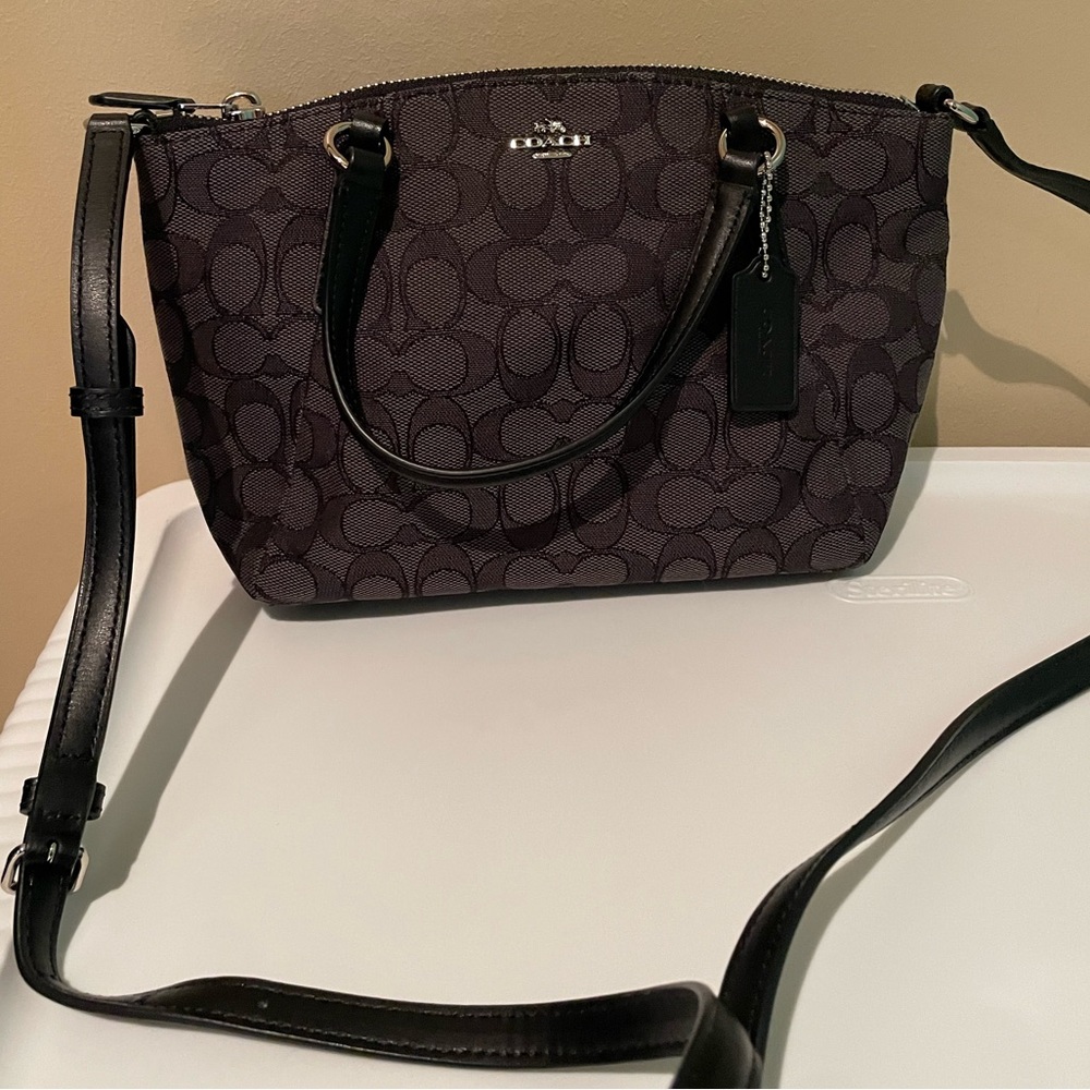 Coach Black Signature Bag